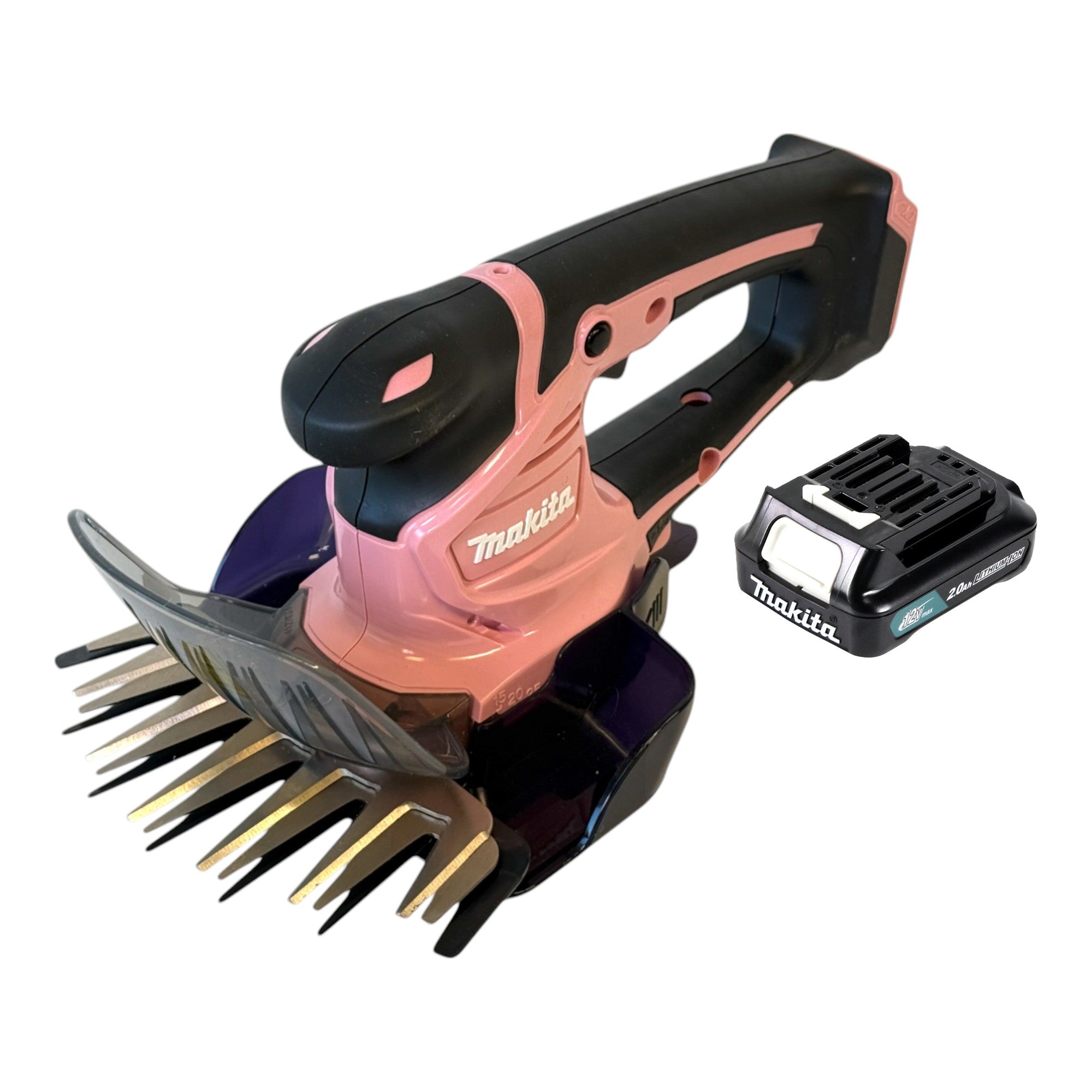 Makita UM 600 DAP Akku Grasschere 12 V max 160 mm Pink 1x Akku 2 0 Ah ohne Ladegeraet 0 - toolbrothers