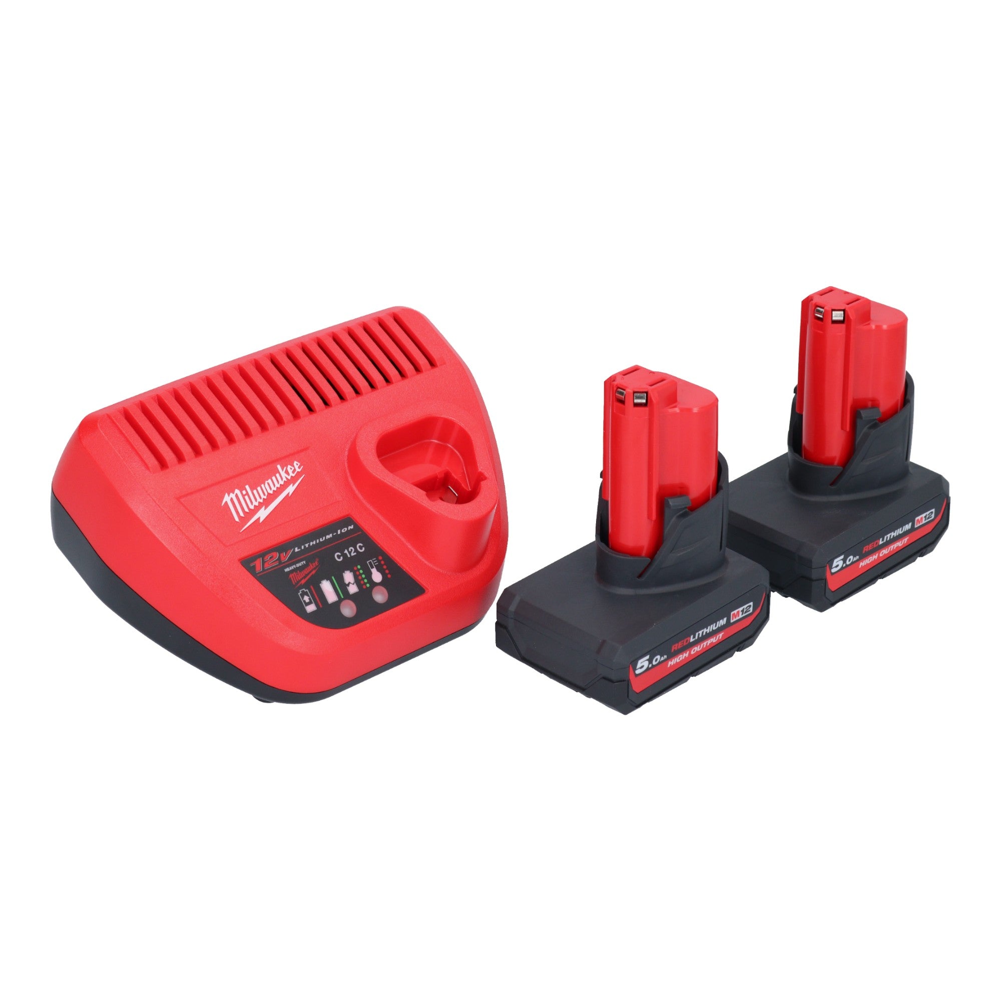 Milwaukee M12 BST 502 Akku Tacker 12 V 6 14 mm 2x Akku 5 0 Ah Ladegeraet 2 - toolbrothers