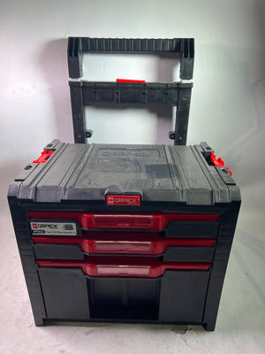 Qbrick System PRO Cart 2.0 Plus Drawer 2 boîte mobile sur roulettes 520 x 415 x 660 mm 9,5 l 12 l poignée télescopique double amovible