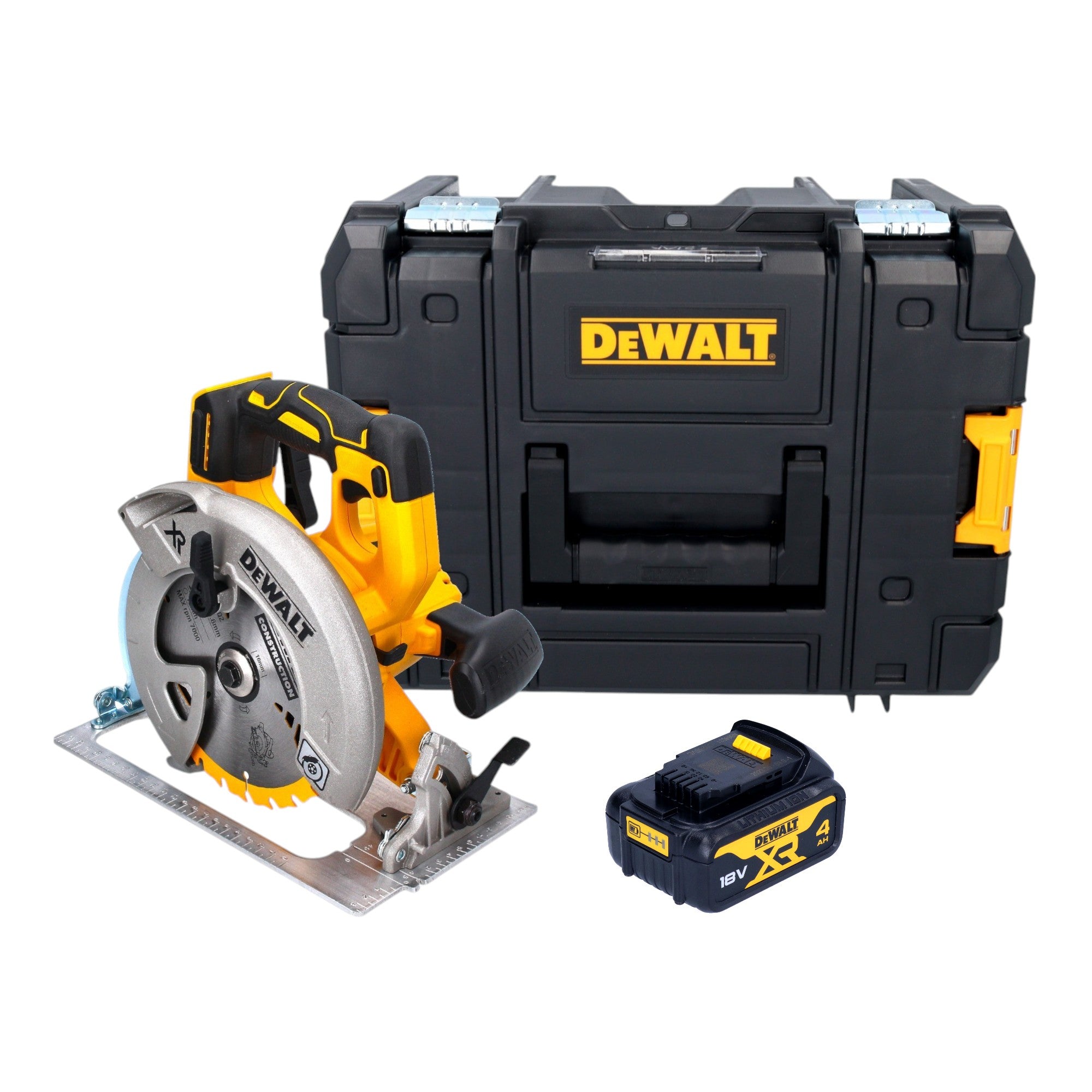 DeWalt DCS 570 NT Akku Handkreissaege 18 V 184 mm Brushless 1x Akku 4 0 Ah TSTAK ohne Ladegeraet 0 - toolbrothers