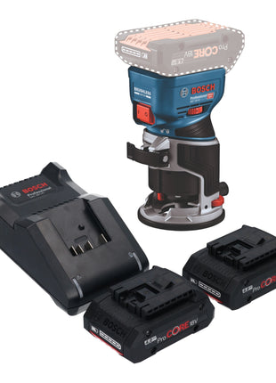 Bosch GKF 18V 8 Professional Akku Kantenfraese 18 V 8 0 mm Brushless 2x ProCORE Akku 4 0 Ah Ladegeraet 0 - toolbrothers