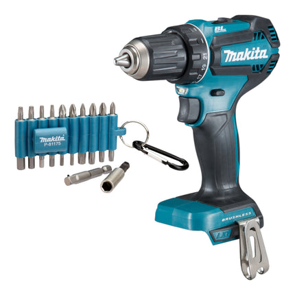 Makita DDF 485 Z Akku Bohrschrauber 18 V 50 Nm Brushless 22 tlg Bit Set ohne Akku ohne Ladegeraet 0 - toolbrothers