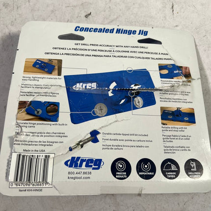 KREG Concealed Hinge Jig Bohrschablone fuer Topfscharniere 35 mm KHI HINGE fuer Moebelbau und Schranktueren Gebraucht 2 - toolbrothers