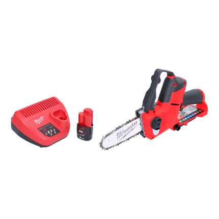 Milwaukee M12 FHS 201 Akku Astsaege 12 V 15 cm Brushless 1x Akku 2 0 Ah Ladegeraet 0 - toolbrothers