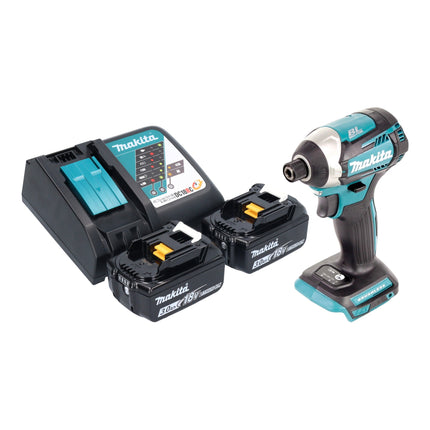 Makita DTD 154 RF Akku Schlagschrauber 18 V 175 Nm 1 4 Brushless 2x Akku 3 0 Ah Ladegeraet 0 - toolbrothers