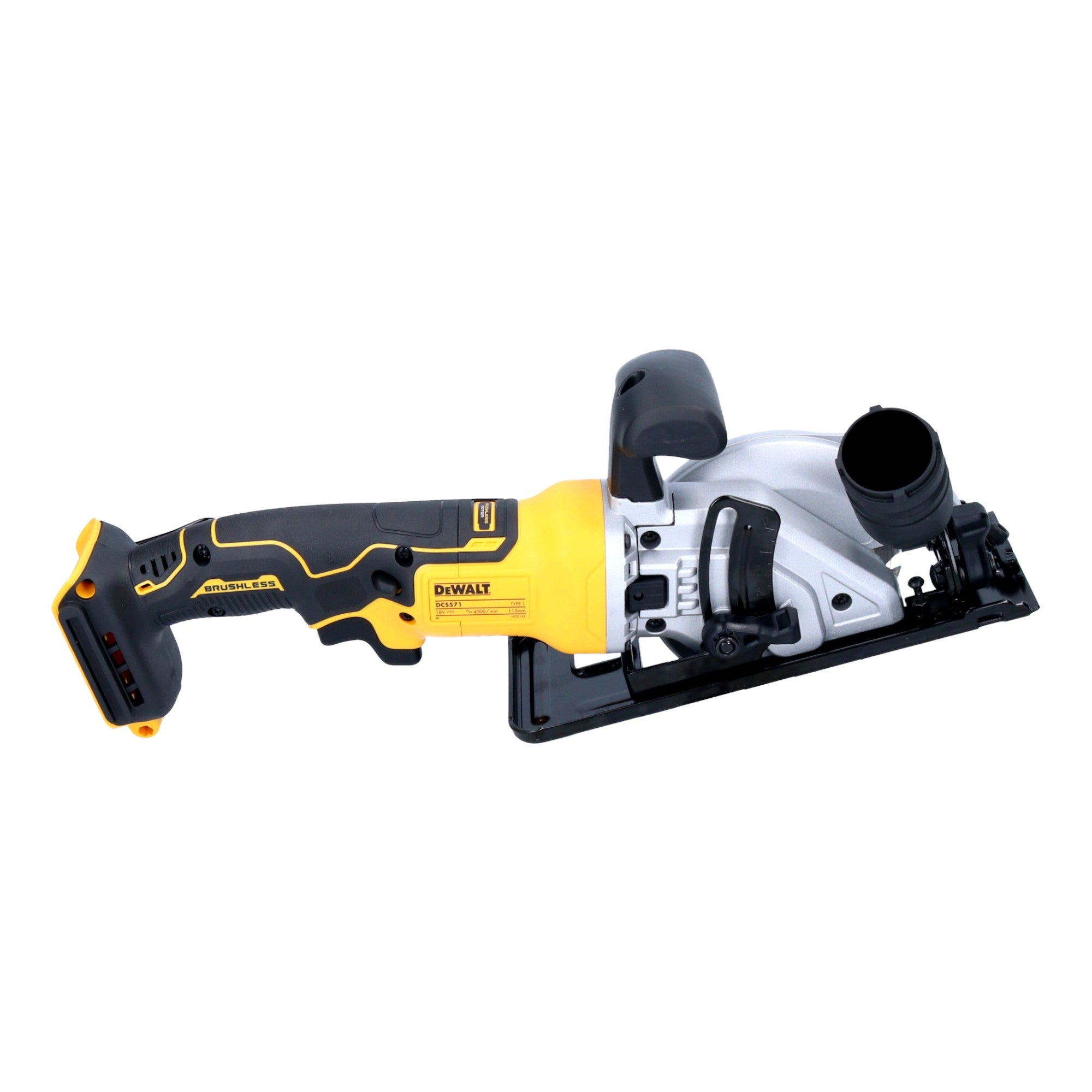 DeWalt DCS 571 N Akku Handkreissaege 18 V 115 mm Brushless Solo ohne Akku ohne Ladegeraet 3 - toolbrothers
