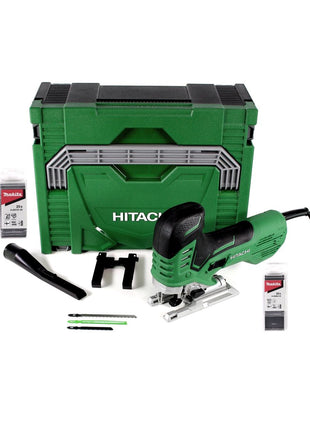 Hitachi CJ 160 VA W1 Stichsäge im Transportkoffer 740 W+ Makita B-16 Stichsägeblätter für Holz + Makita B-22 Stichsägeblätter für Metall - Toolbrothers