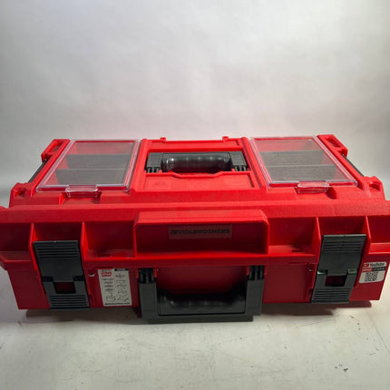 Qbrick System ONE 200 2 0 Profi RED ULTRA HD Custom Werkzeugkoffer modularer Organizer 585 x 385 x 190 mm 15 4 l stapelbar IP66 Leicht Gebraucht 1 - toolbrothers