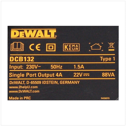 DeWalt DCB 132 X2 Akku Starter Set 18 54 V 2x Akku 9 0 Ah DCB 132 Doppelladegeraet 3 - toolbrothers