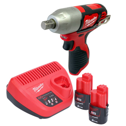 Milwaukee M12 BIW12 202 Akku Schlagschrauber 12 V 138 Nm 1 2 2x Akku 2 0 Ah Ladegeraet 0 - toolbrothers