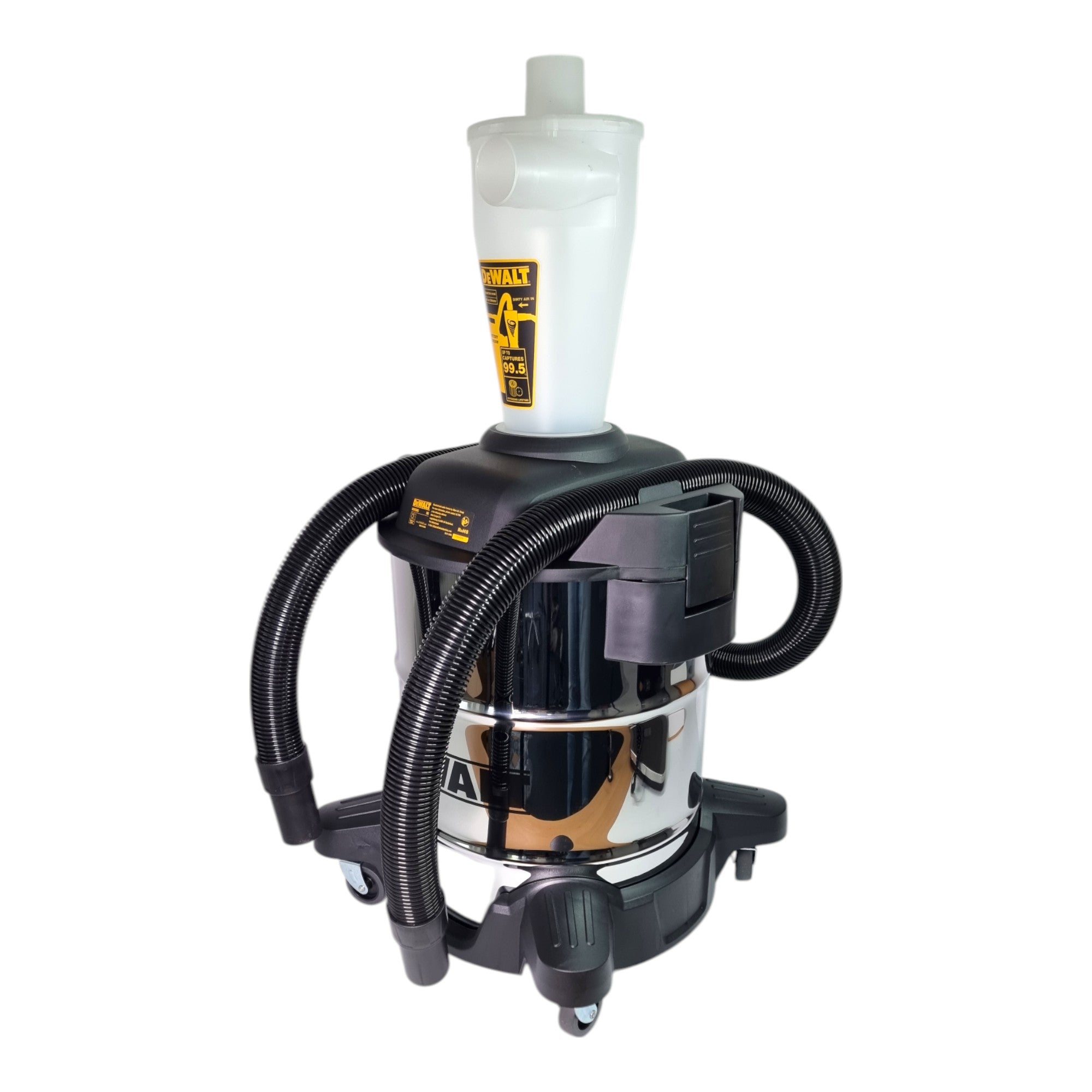 DeWalt DXVCS 003 Zyklon Vorabscheider 38 l Edelstahl 1 - toolbrothers