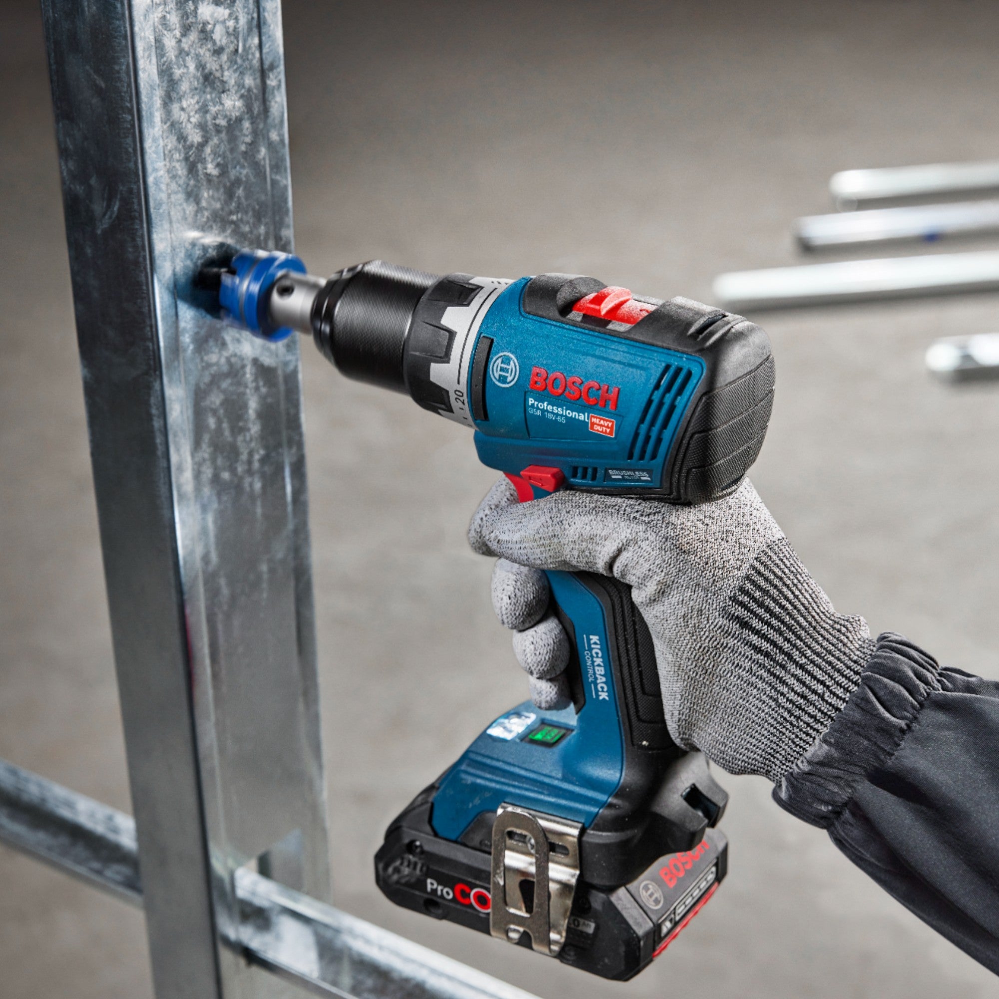 Bosch GSR 18V 65 Professional Akku Bohrschrauber 18 V 63 Nm Brushless 1x Akku 5 0 Ah Ladegeraet 3 - toolbrothers
