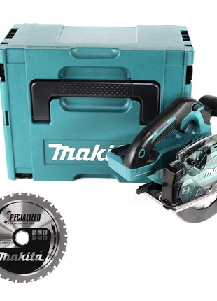 Makita DCS 553 ZJ Akku Metallhandkreissäge 18 V 150 mm Brushless + 2x Sägeblatt für Metall + Makpac - ohne Akku, ohne Ladegerät - Toolbrothers