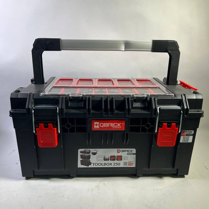 Qbrick System PRIME Toolbox 250 Expert mit Organizer stapelbar 535 x 327 x 277 mm 26l IP66 mit 10 Trennwaenden 5 Inlays Beschaedigt 1 - toolbrothers