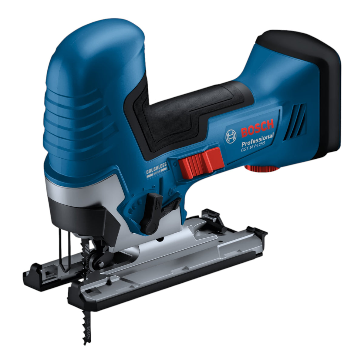 Bosch GST 18V-125 S Professional Scie sauteuse sans fil 18 V 125 mm Brushless ( 06015B2001 ) Solo - sans batterie, sans chargeur