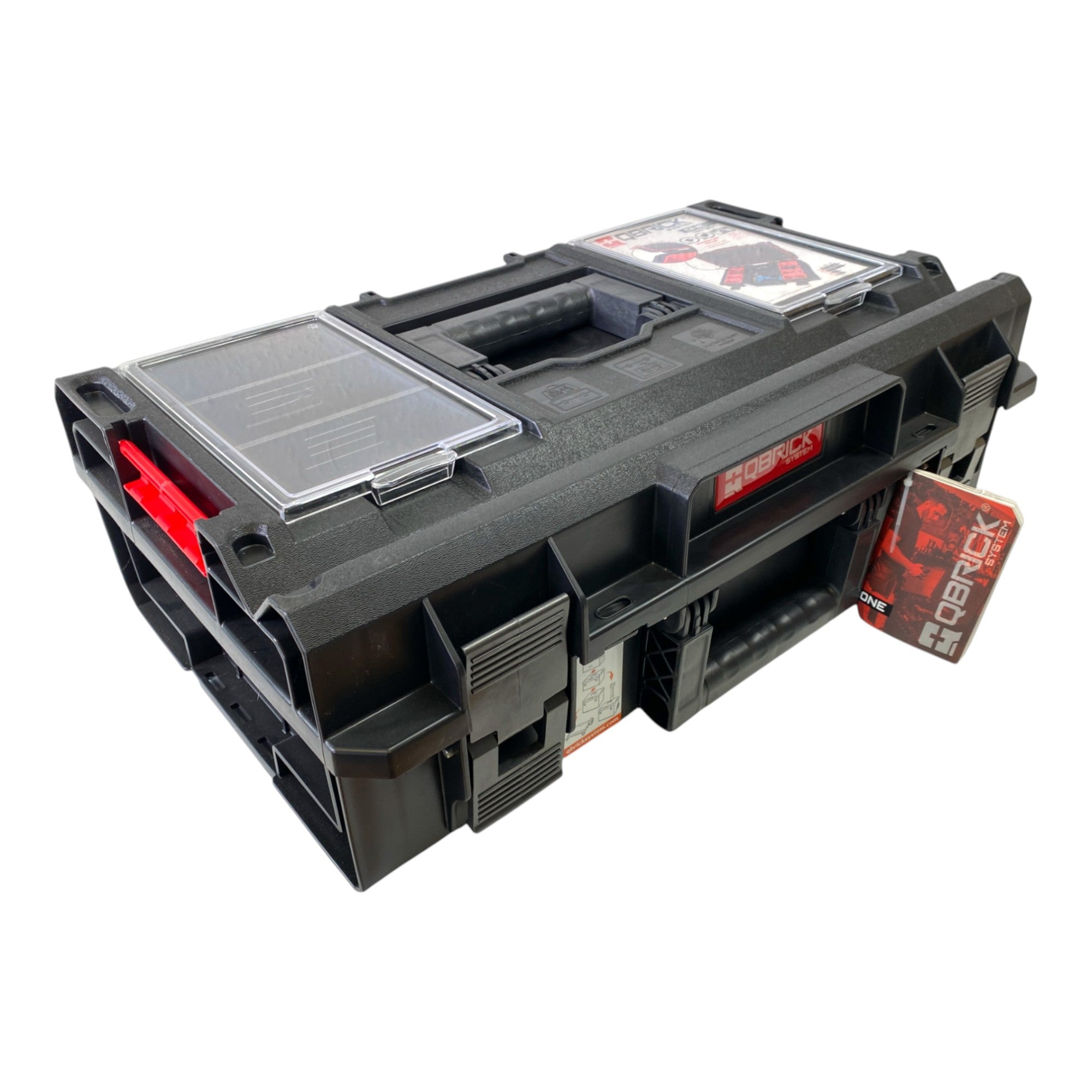 Qbrick System ONE 200 Profi Werkzeugkoffer modularer Organizer 585 x 385 x 190 mm 15 4 l stapelbar IP66 alte Version 0 - toolbrothers