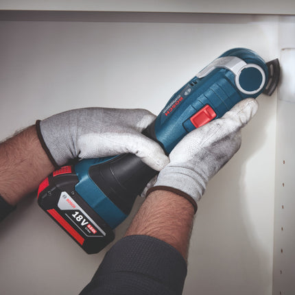 Bosch GOP 18V 34 Professional Akku Multi Cutter 18 V Starlock Plus 1x Akku 4 0 Ah ohne Ladegeraet 4 - toolbrothers