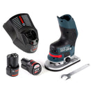 Bosch GKF 12V-8 Akku Kantenfräse 12V + 2x Akku 3,0Ah + Schnellladegerät - Toolbrothers