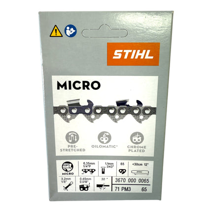 Stihl 5x 1 4 Picco Micro 3 PM3 Saegekette 30 cm 1 4 P 1 1 mm 65 TG 5 Stueck 5x 36700000065  3 - toolbrothers