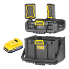 DeWalt DWST08061 1 Werkzeugbox mit integrierten Leuchten 395 x 352 x 255 mm ToughSystem 2 0 1x Powerstack Akku 1 7 Ah ohne Ladegeraet 0 - toolbrothers