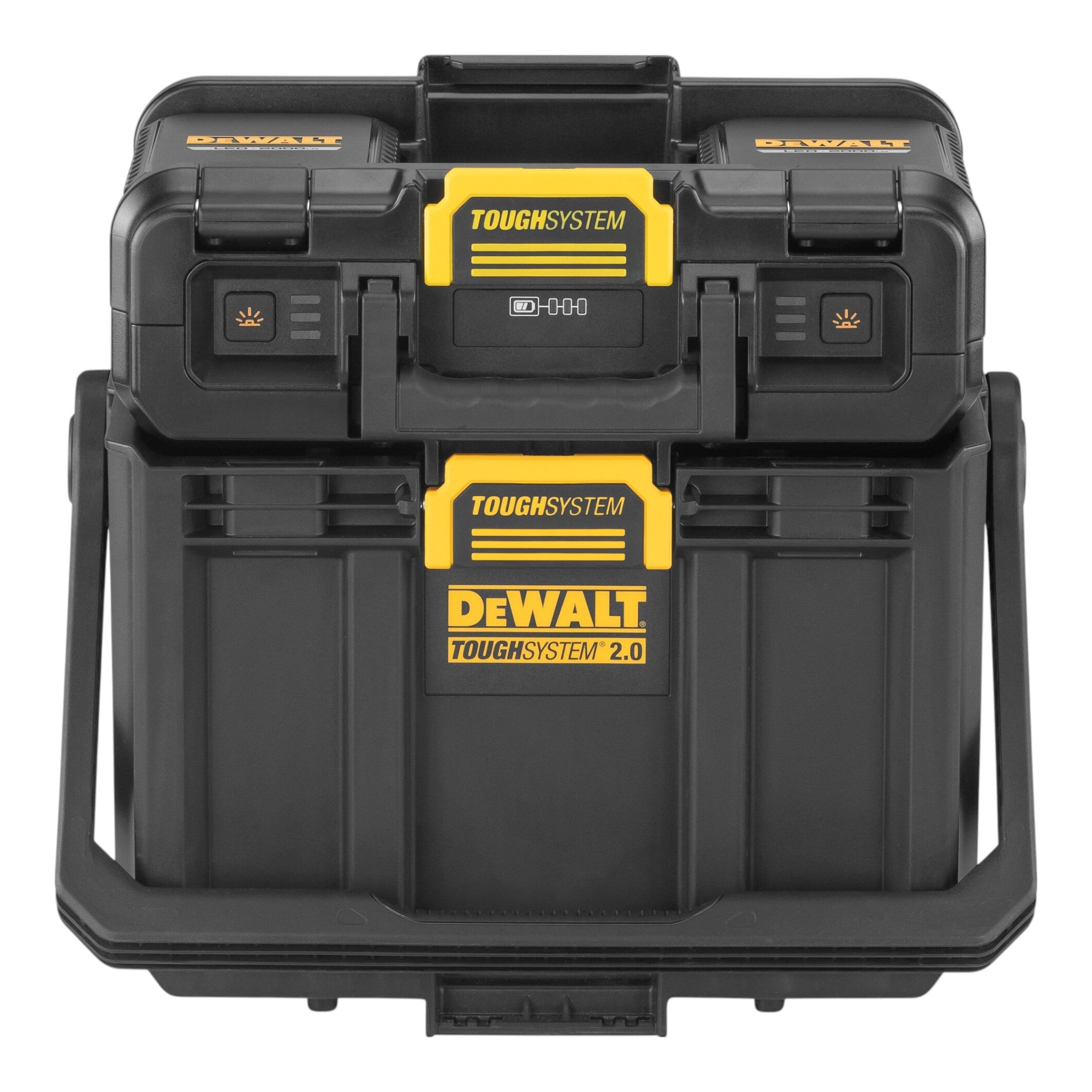 DeWalt DWST08061 1 Werkzeugbox mit integrierten Leuchten 395 x 352 x 255 mm ToughSystem 2 0 2x Akku 2 0 Ah Ladegeraet 1 - toolbrothers