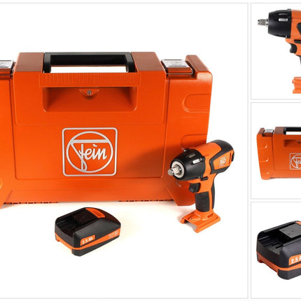 FEIN ASCD 18-300 W2 Akku Schlagschrauber 18 V Brushless 1/2" im Koffer + 1 x 2,5 Ah Akku - ohne Ladegerät - Toolbrothers