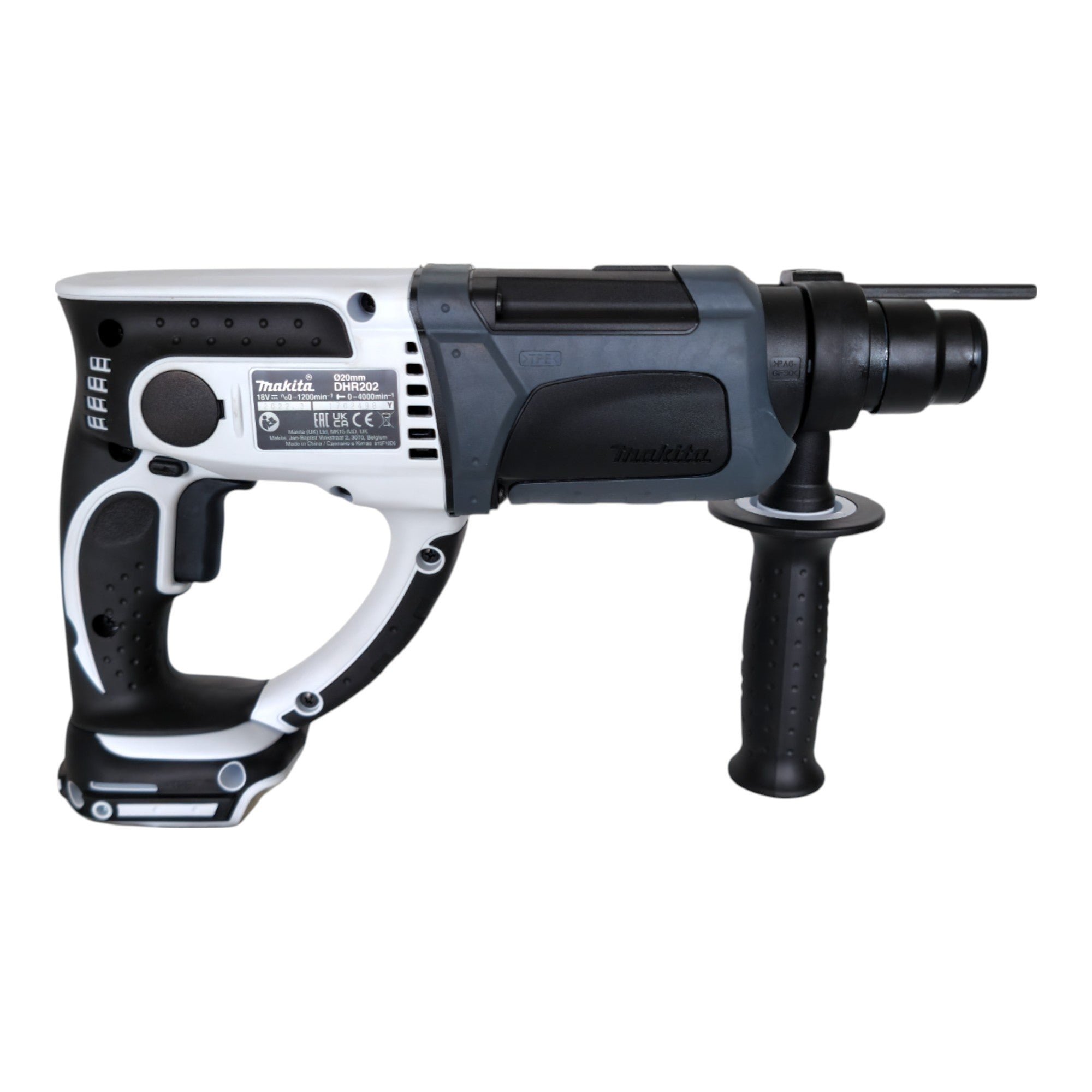 Makita DHR 202 RMW Akku Bohrhammer 18 V 20 mm 2 0 J weiss 2x Akku 4 0 Ah Ladegeraet 4 - toolbrothers