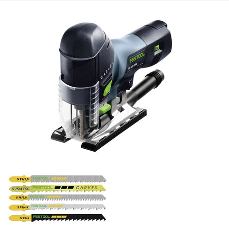 Festool PS 420 EBQ-Plus Pendelstichsäge 550W 120mm im Systainer ( 561587 ) + 25x Stichsägeblatt - Toolbrothers