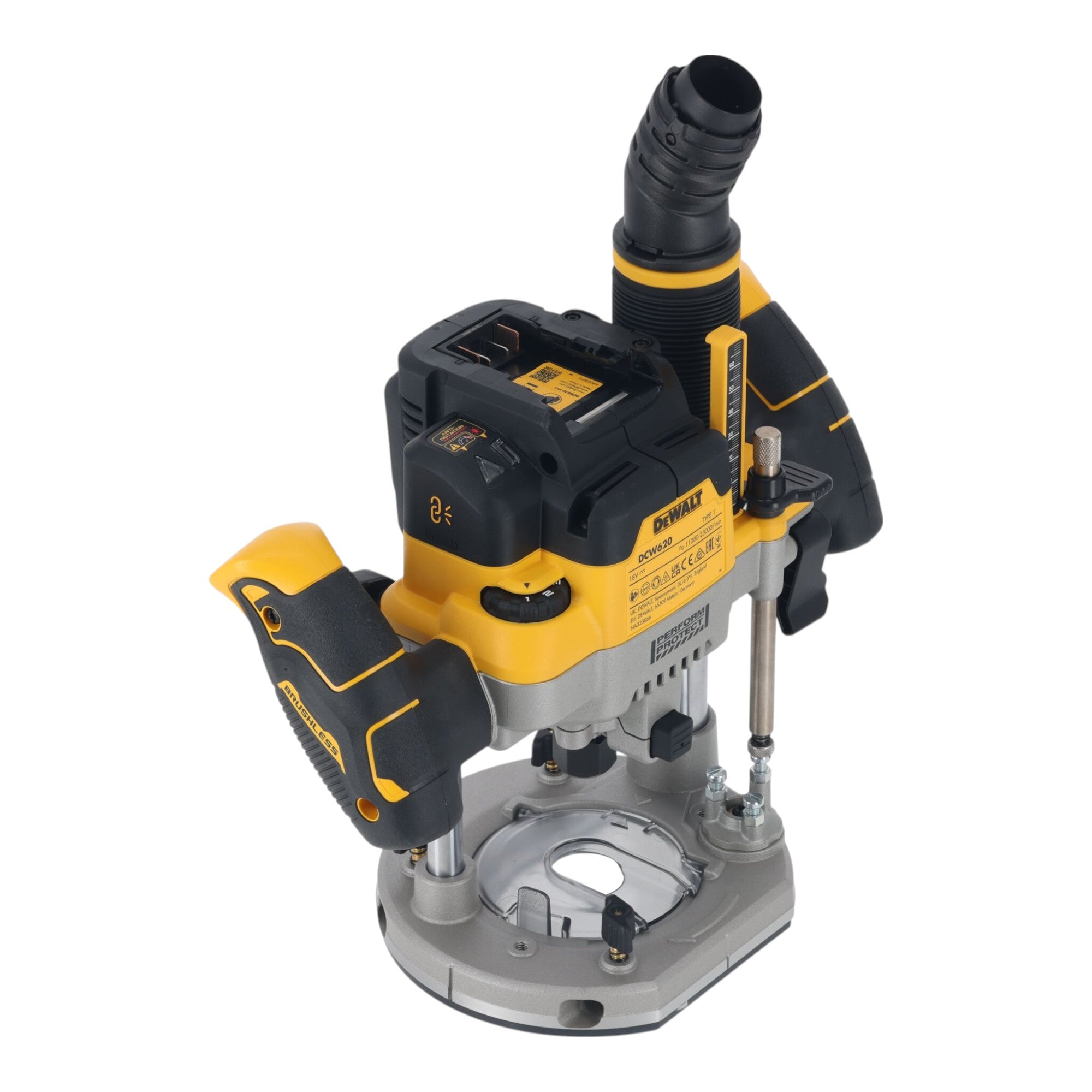 DeWalt DCW 620 H1T Akku Oberfraese 18 V 12 mm Brushless 1x Powerstack Akku 5 0 Ah Ladegeraet TSTAK 1 - toolbrothers