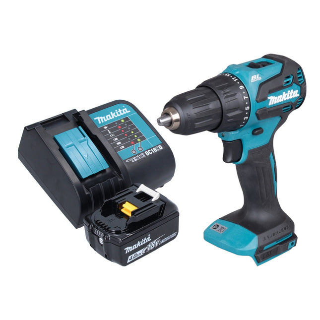 Makita DHP 490 SM1 Akku Schlagbohrschrauber 18 V 65 Nm Brushless 1x Akku 4 0 Ah Ladegeraet 0 - toolbrothers
