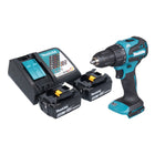 Makita DHP 490 RM Akku Schlagbohrschrauber 18 V 65 Nm Brushless 2x Akku 4 0 Ah Ladegeraet 0 - toolbrothers
