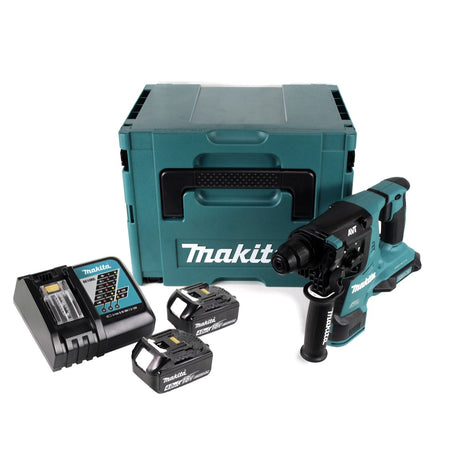 Makita DHR 280 RMJ Akku Bohrhammer Brushless SDS-PLUS im Makpac + 2x 18 V- 4 Ah / 4000 mAh Akku und Ladegerät - Toolbrothers