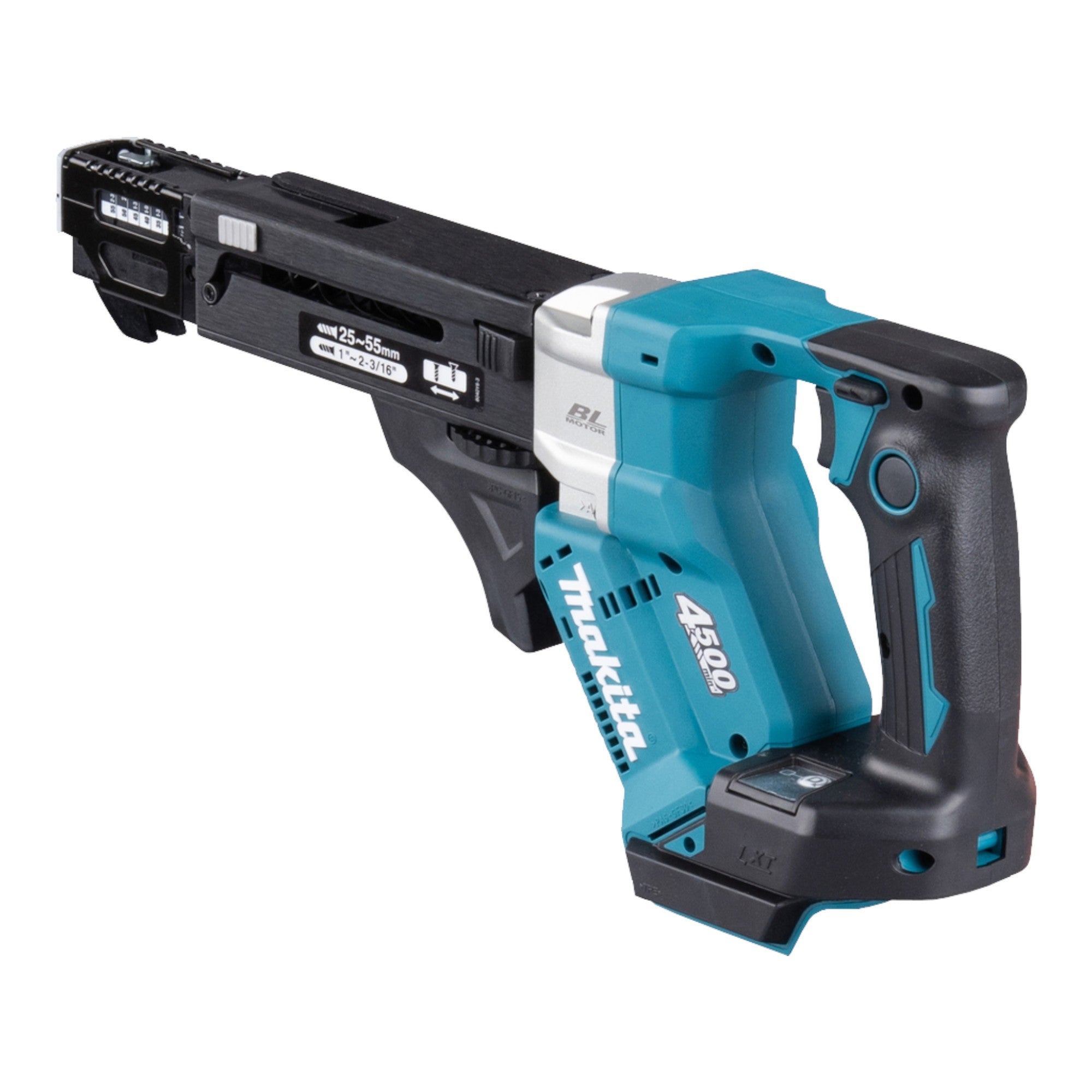 Makita DFR 552 STJ Akku Magazinschrauber 18 V 25 55 mm Brushless 2x Akku 5 0 Ah Ladegeraet Makpac 4 - toolbrothers