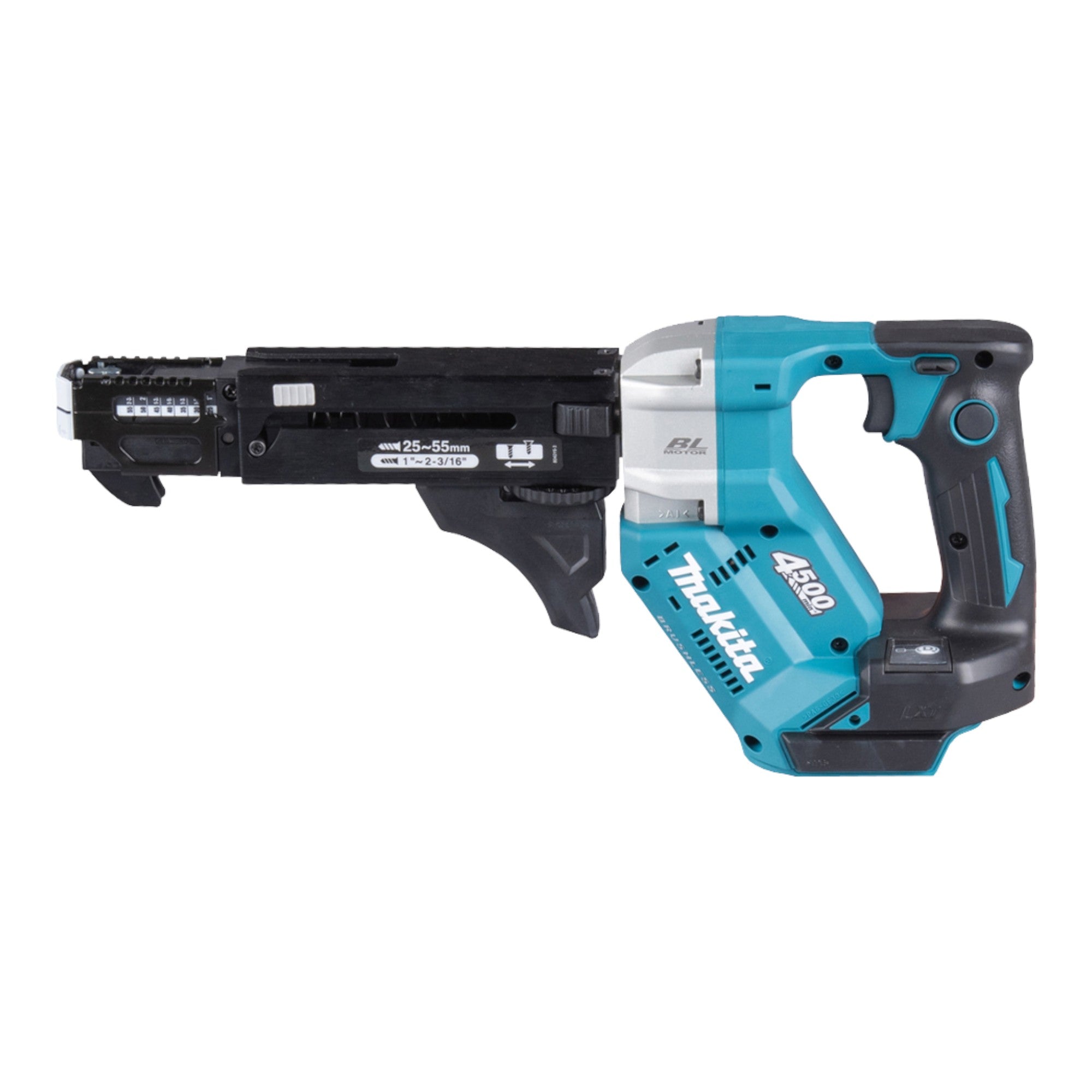 Makita DFR 552 SGJ Akku Magazinschrauber 18 V 25 55 mm Brushless 2x Akku 6 0 Ah Ladegeraet Makpac 1 - toolbrothers