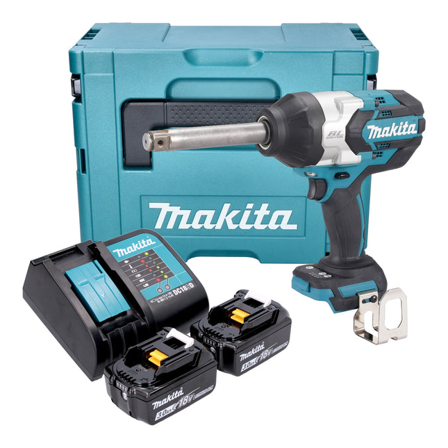Makita DTW 1005 SFJ Akku Schlagschrauber 18 V 1360 Nm 3 4 Brushless 2x Akku 3 0 Ah Ladegeraet Makpac 0 - toolbrothers