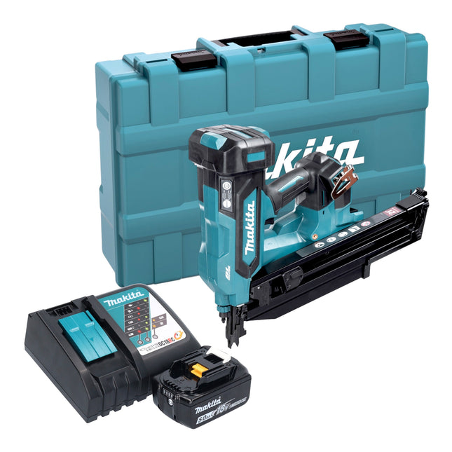 Makita DBN 901 RT1K Akku Nagler 18 V 50 90 mm Brushless 1x Akku 5 0 Ah Ladegeraet Koffer 0 - toolbrothers