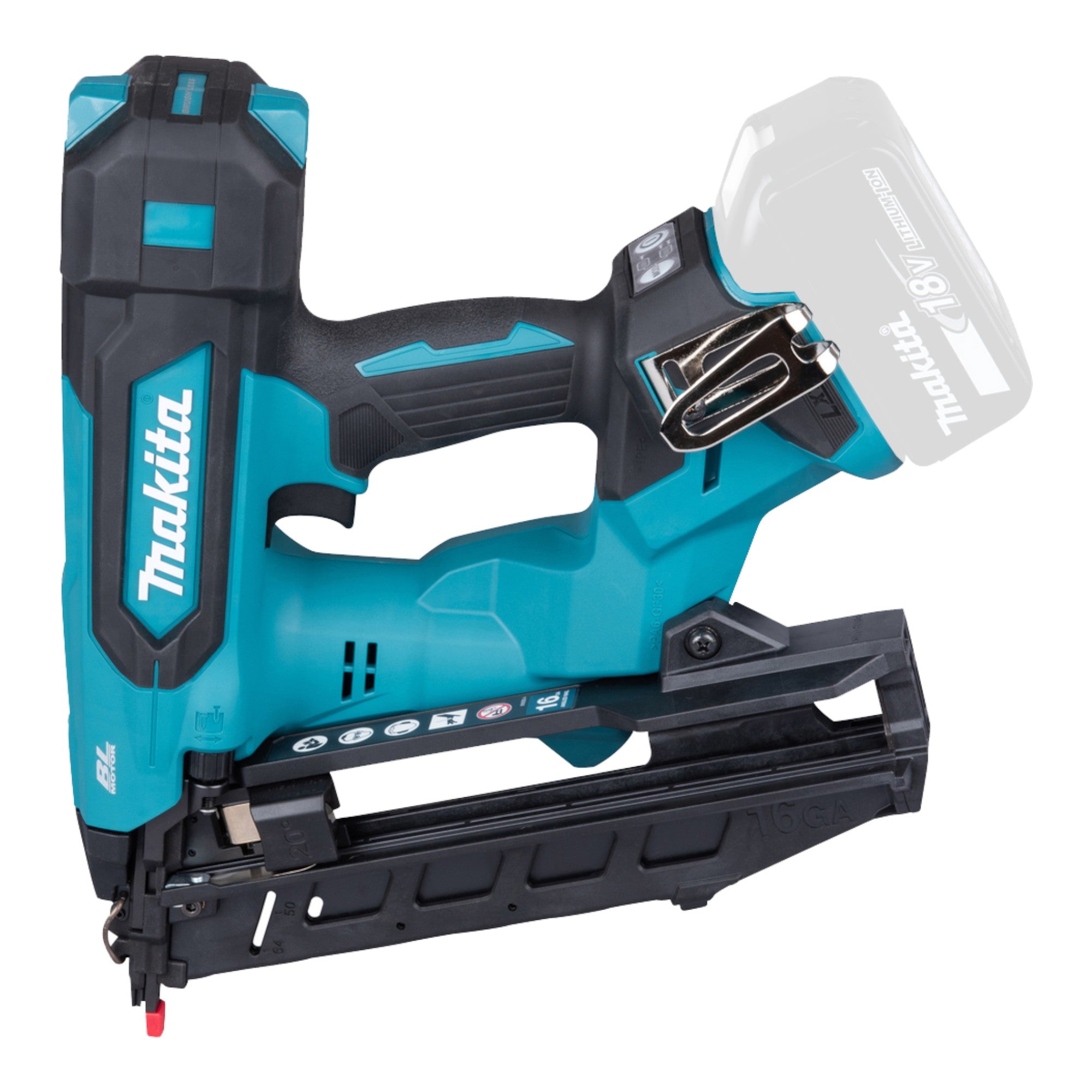 Makita DBN 610 RG1J Akku Stauchkopfnagler 18 V 32 64 mm Brushless 1x Akku 6 0 Ah Ladegeraet Makpac 1 - toolbrothers