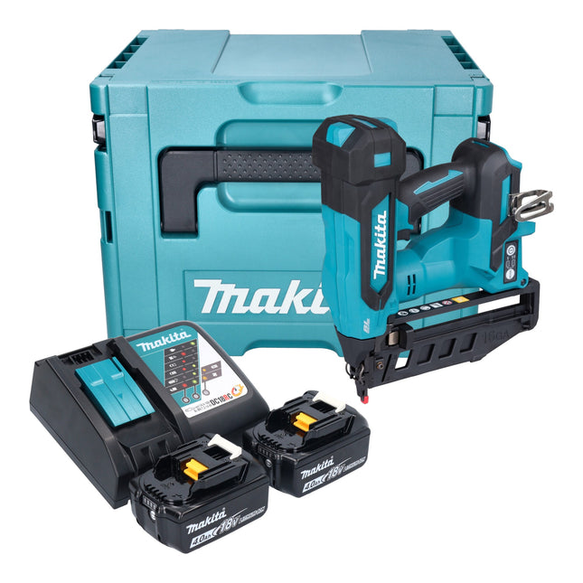 Makita DBN 601 RMJ Akku Nagler 18 V 19 64 mm Brushless 2x Akku 4 0 Ah Ladegeraet Makpac 0 - toolbrothers