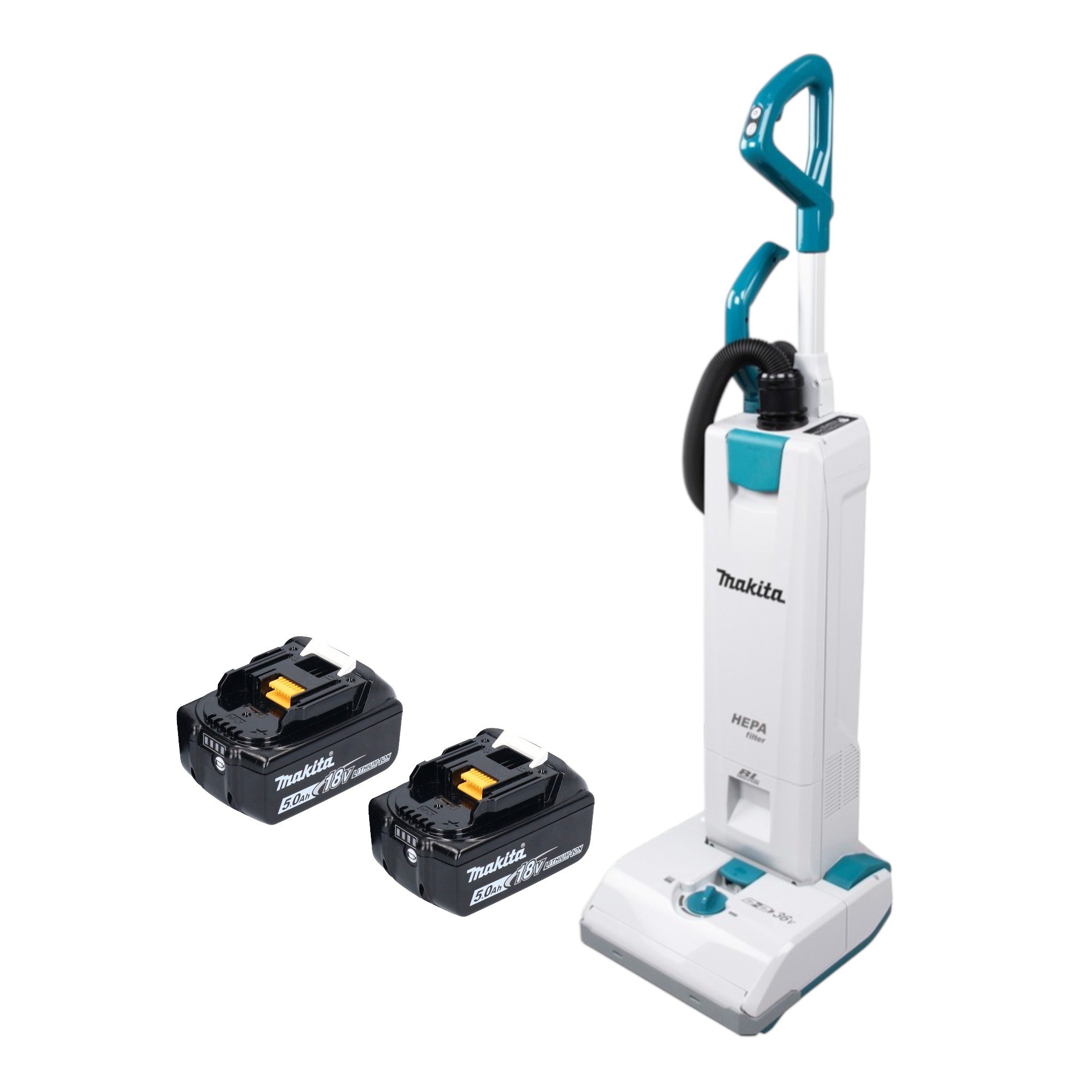 Makita DVC 560 T2 Akku Staubsauger 36 V 2x 18 V 5 l Brushless 2x Akku 5 0 Ah ohne Ladegeraet 0 - toolbrothers