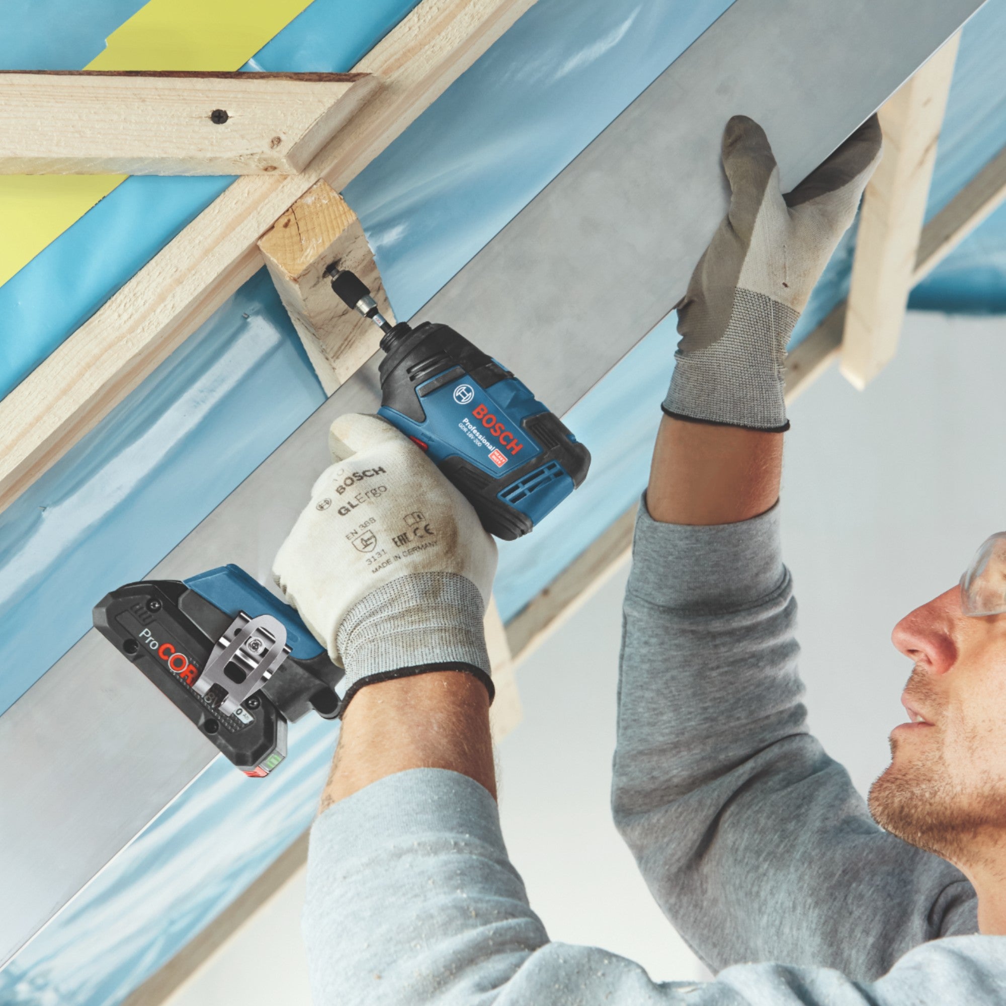 Bosch GDR 18V 200 Professional Akku Drehschlagschrauber 18 V 200 Nm Brushless 1x Akku 2 0 Ah Ladegeraet 4 - toolbrothers