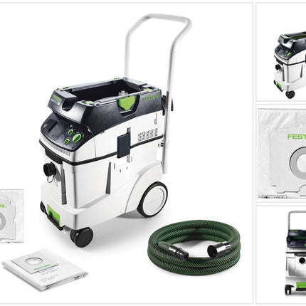 Festool CTM 48 E CLEANTEC Absaugmobil 48l Staubkl. M ( 574992 ) + Filtersack SC-FIS-CT - Toolbrothers
