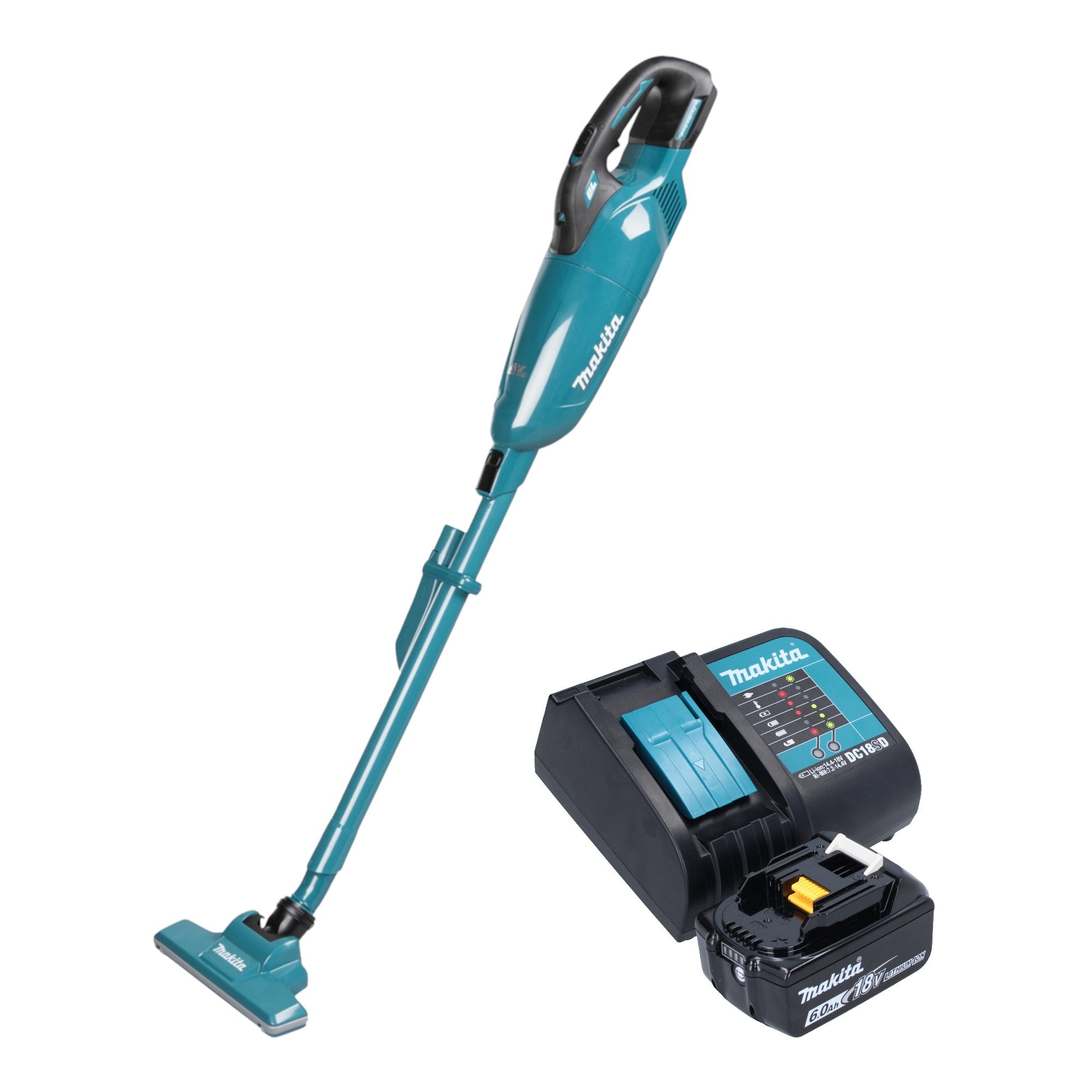 Makita DCL 283 FSG1 Akku Staubsauger 18 V 0 73 l Brushless 1x Akku 6 0 Ah Ladegeraet 0 - toolbrothers
