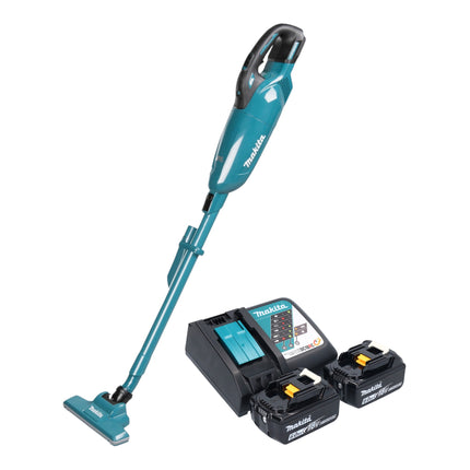 Makita DCL 283 FRG Akku Staubsauger 18 V 0 73 l Brushless 2x Akku 6 0 Ah Ladegeraet 0 - toolbrothers