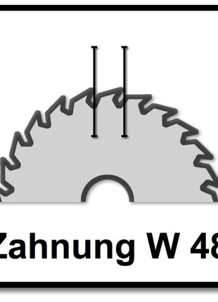 Festool Feinzahn Kreissägeblatt HW 160 x 20 x 2,2 mm W48 160 mm 48 Zähne ( 5 x 491952 ) - Toolbrothers