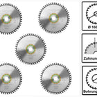 Festool Feinzahn Kreissägeblatt HW 160 x 20 x 2,2 mm W48 160 mm 48 Zähne ( 5 x 491952 ) - Toolbrothers