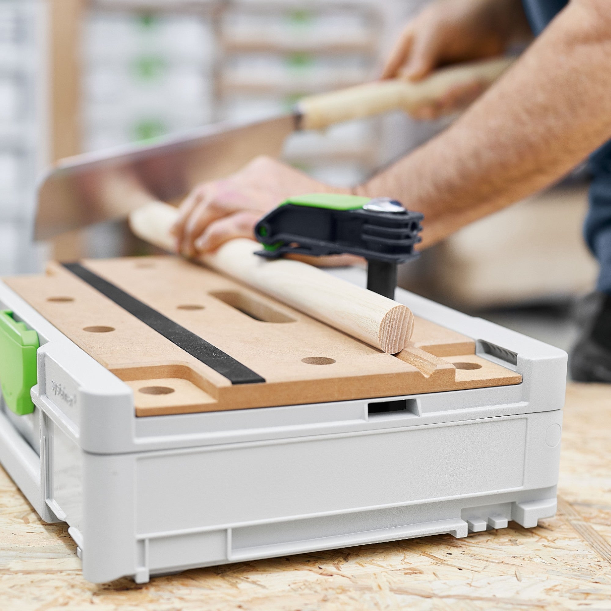 Festool SYS3 MFT M 112 Systainer Werkzeugkoffer 396 x 296 x 112 mm 578496 mit integrierter Werkbank 2 - toolbrothers