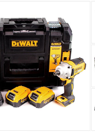 DeWalt DCF 894 M2 Akku Schlagschrauber 18 V 447 Nm 1/2" Brushless + 2x Akku 4,0 Ah + Ladegerät + TSTAK - Toolbrothers