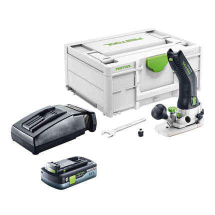 Festool MFKC 700 EB Basic Akku Modul Kantenfraese 18 V 8 mm Brushless 1x Akku 4 0 Ah Ladegeraet Systainer 0 - toolbrothers