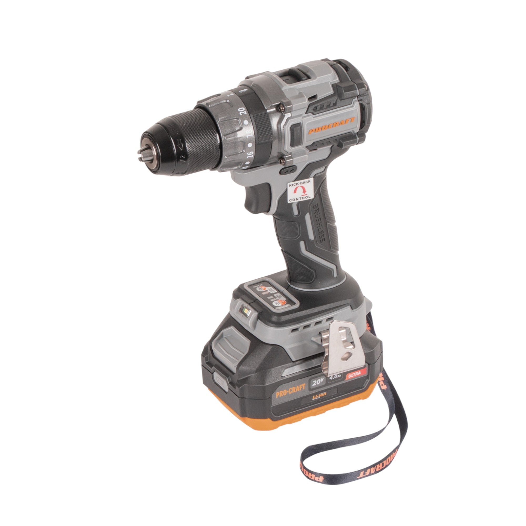 Procraft Industrial CD20A Akku Schlagbohrschrauber 20 V 85 Nm 1x Akku 4 0 Ah Ladegeraet Koffer 1 - toolbrothers