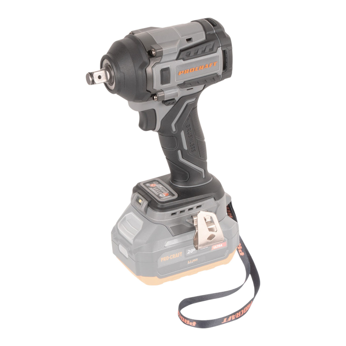 Procraft Industrial IW550Abb Clé à choc sans fil 20 V 550 Nm 1/2" Solo - sans batterie, sans chargeur